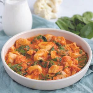 Cheese Tortellini with Cauliflower and Garlic Parmesan Chicken Tenders Recipes