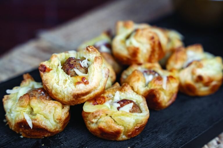 Cheesy Meatball Bites