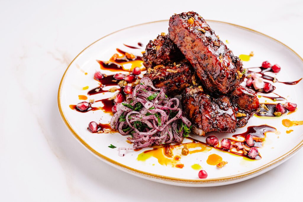 Pomegranate Molasses Crockpot Short Ribs
