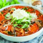 Creamy Spinach and Mushroom Lasagna Soup Recipe