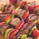 Ribeye Steak, Tomato, and Mushroom Kebabs