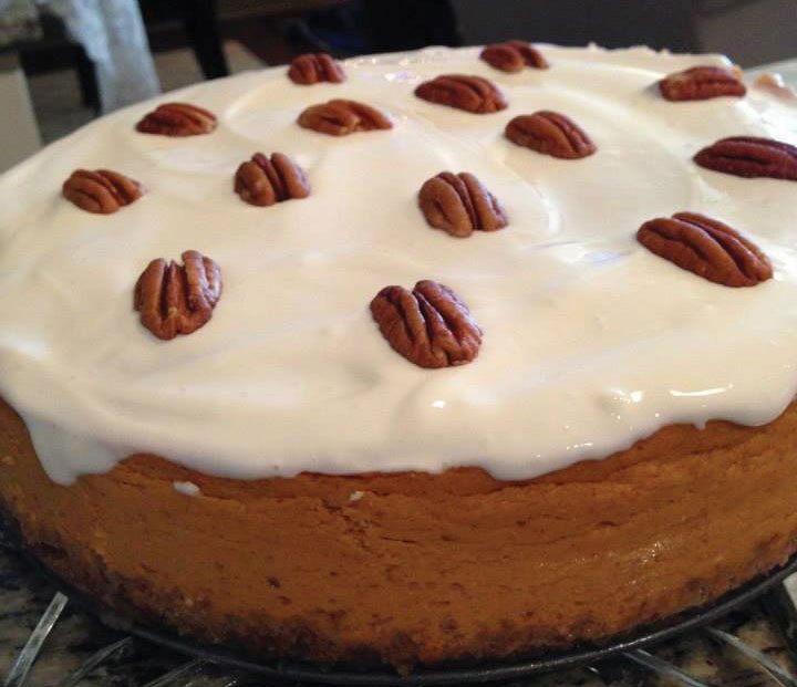 Bourbon Pumpkin Cheesecake