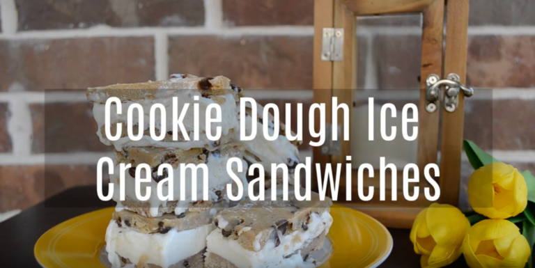 Cookie Dough Ice Cream Sandwiches
