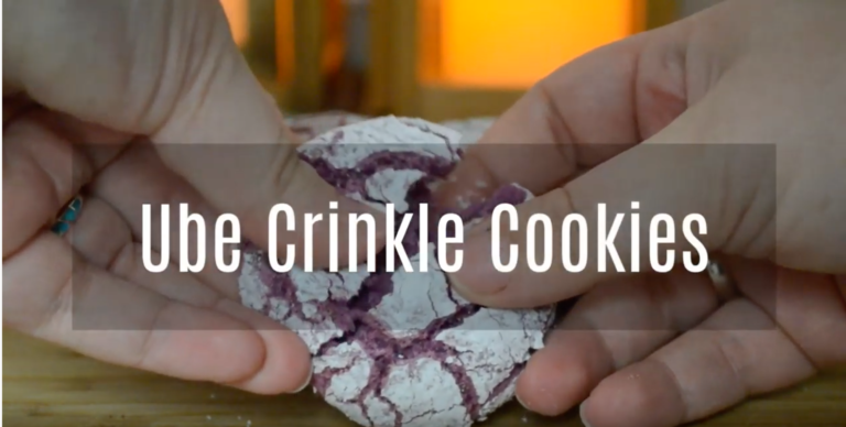 Ube Crinkle Cookies