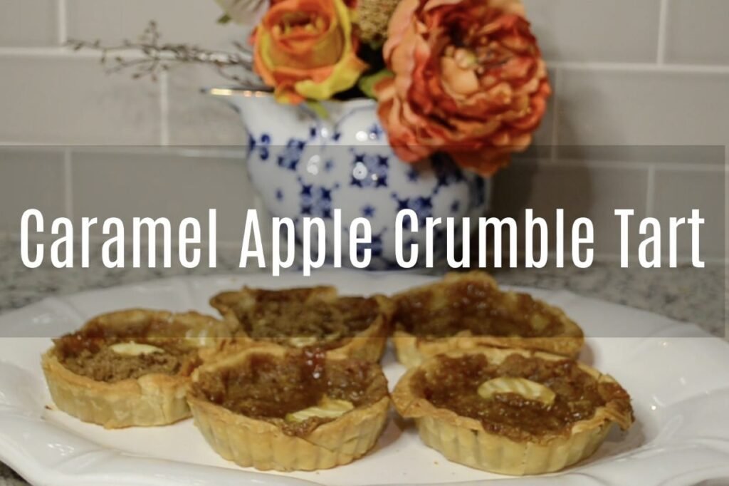 Caramel Apple Crumble Tart