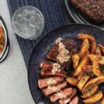 Southwest Steaks with Creamy Peppercorn Sauce & Parmesan