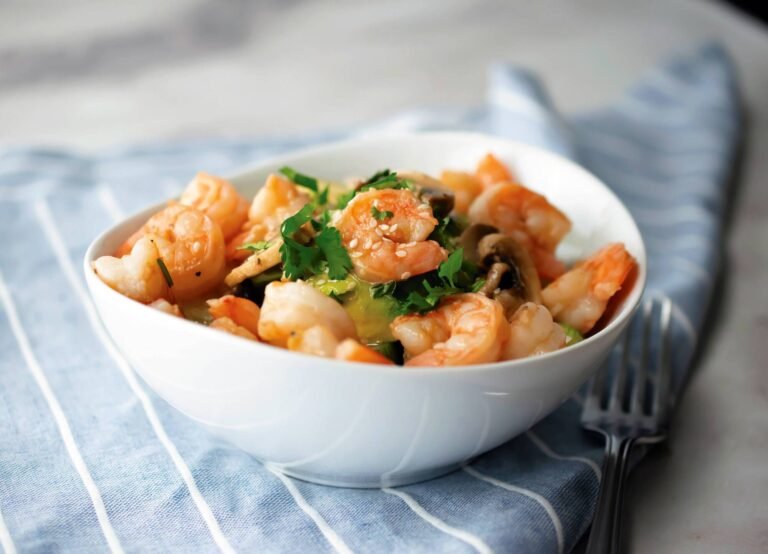 Orange Shrimp Quinoa Bowl